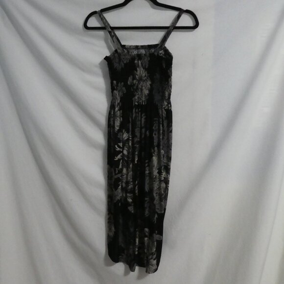 CANDY COUTURE | medium | Black and Grey Spaghetti Strap High Low Dress - Picture 2 of 16